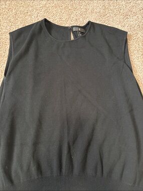 Banana Republic Black Sleeveless Knit Sweater- Drapey
